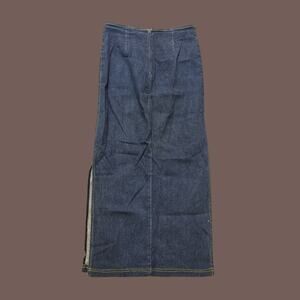 VENUS Denim Midi Skirt | Indigo | Size S | Vintage